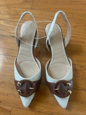 NEW Adrienne Vittadini women sling back shoes size 7